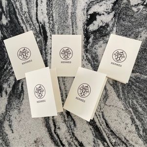 Hermes New  Authentic Empty Envelope Receipt Holder lot of 5